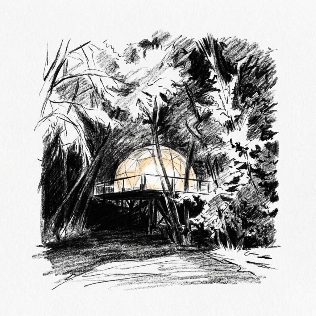 Croquis Arquitectónico Domo