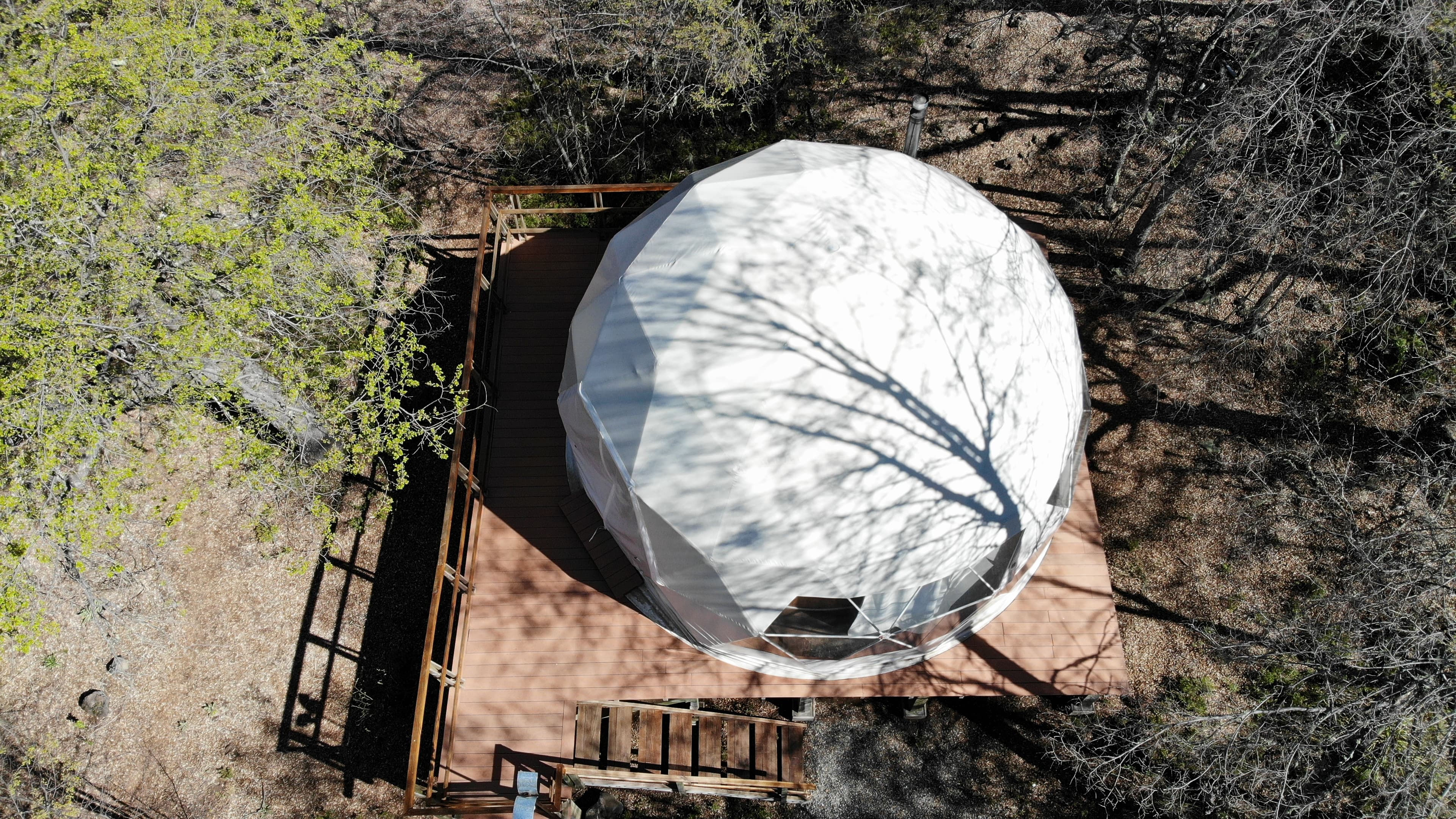 Perspectiva única de Valle Las Trancas